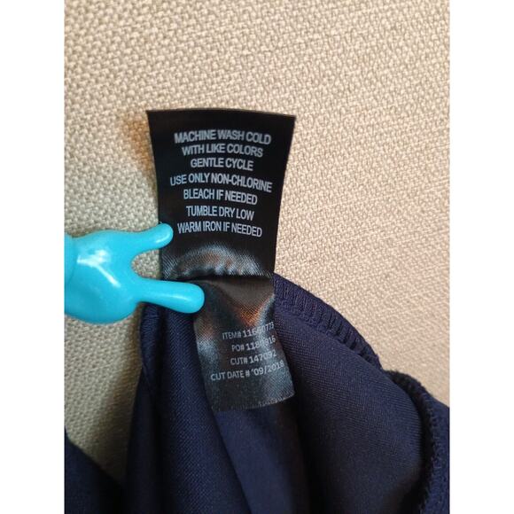 Torrid Dress Women 20 Blue Side Tie Waist Stretch Minimalist Corpcore Career NWT - Picture 12 of 12